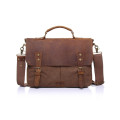 Factories Sale Genuine Leather Handbags Canvas Computer Bags File Messenger Bags